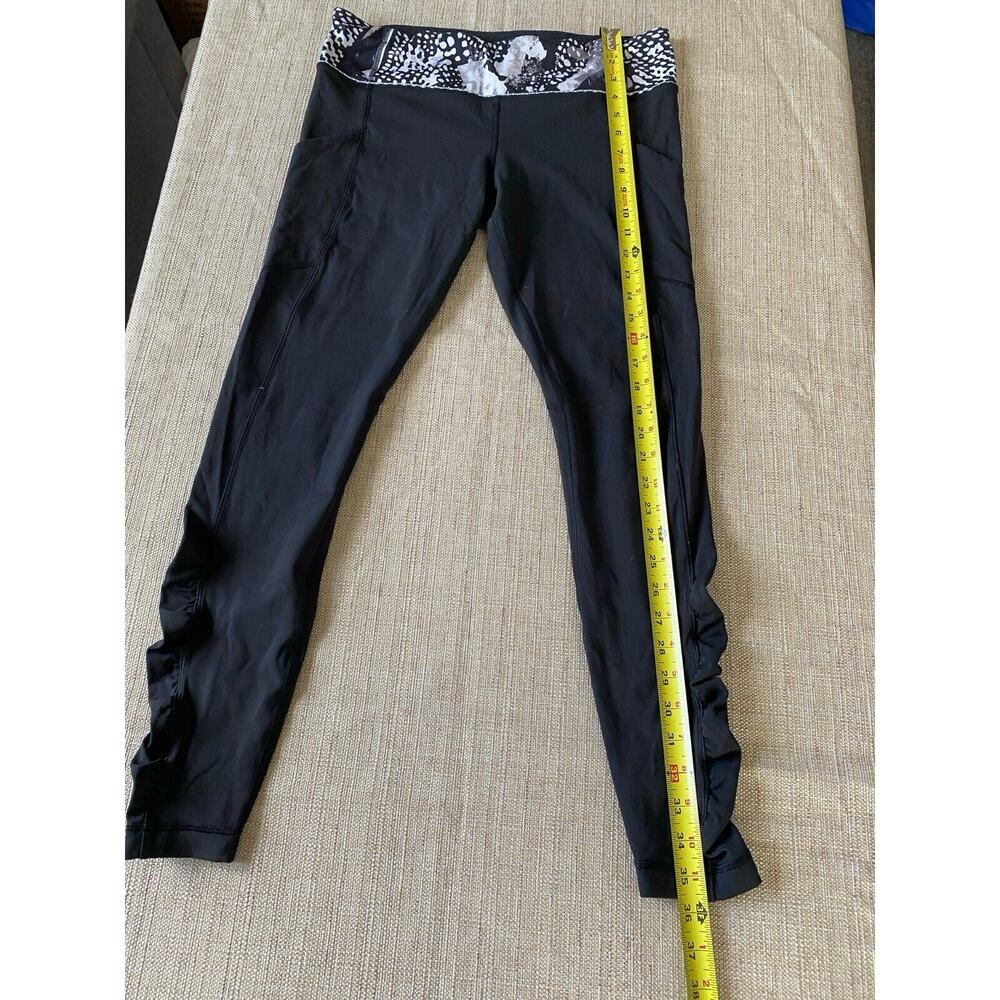 LULULEMON Speed Tight *Cozy Athleisure Athletic Geometric Ruffle Leggings 10 - Picture 2 of 8